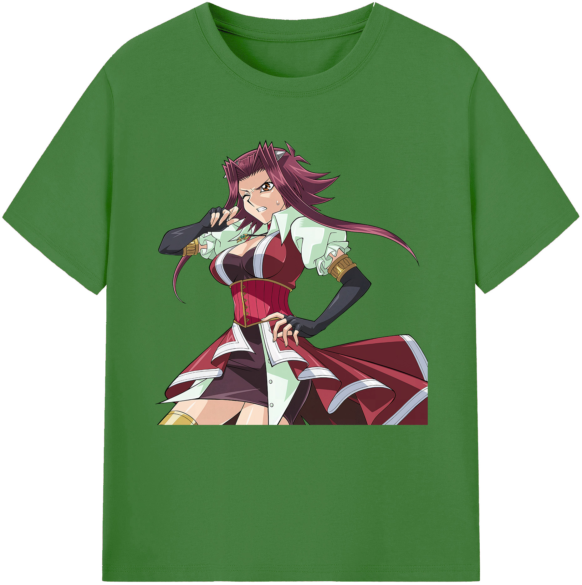 （画像用） 遊☆戯☆王 Yu-Gi-Oh! レディースカジュアルプリントTシャツ（綿100％）